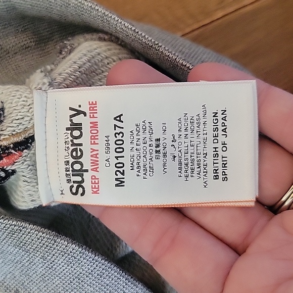 NWOT Mens Superdry AOP Embroidered Palm Tee Pullover Sweater Sweatshirt XL - Picture 5 of 10